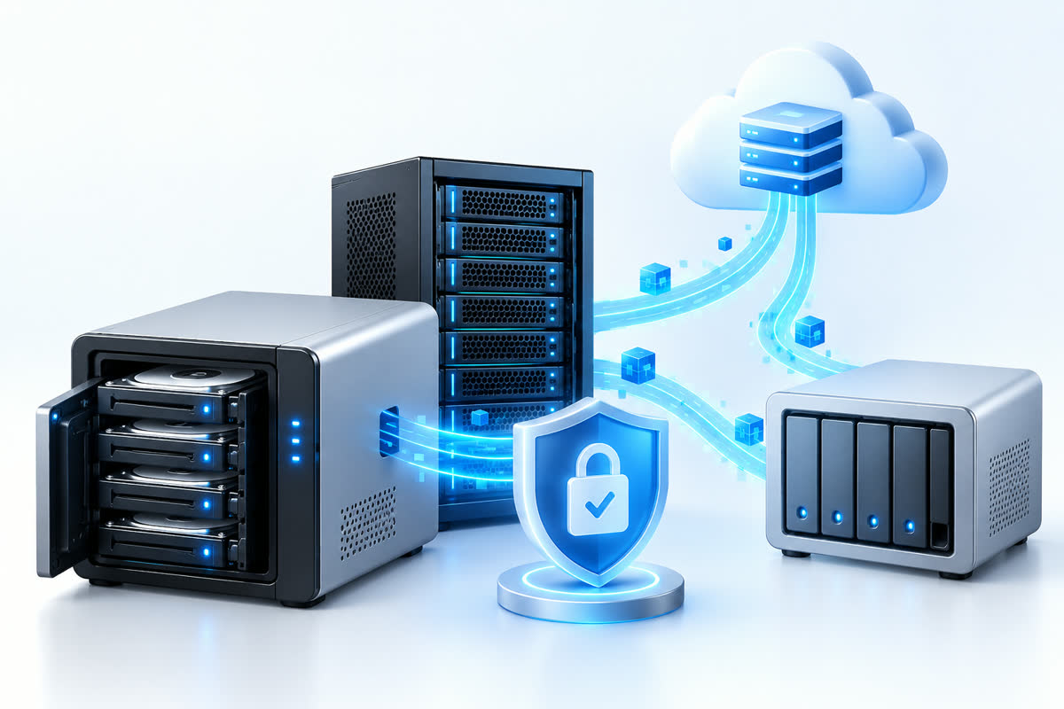 Minh họa NAS & lưu trữ, backup