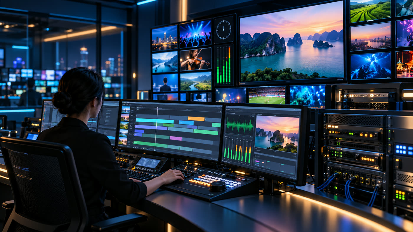 HMS Playout Pro: kiểm soát playlist, chủ động từng khung hình